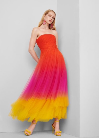 Women's Ralph Lauren Clementine Ombré Tulle Dresses | 896302SYP